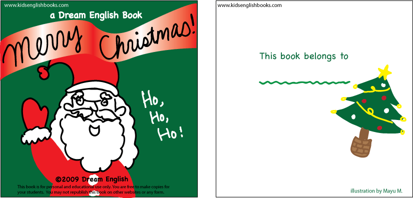 Free printable Merry Christmas Book for Kids with matching mp3 audio and song!